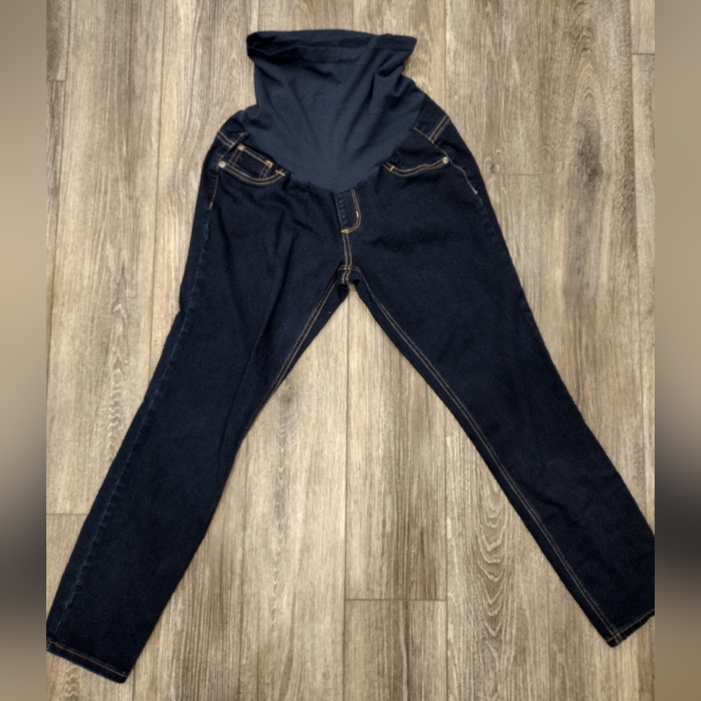 Motherhood Maternity Indigo Blue Skinny Jeans Size PM